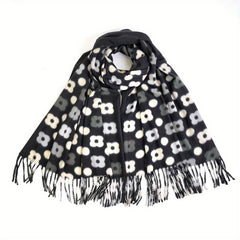 Cashmere Scarf Print Long Fringed Scarf Warm Sunscreen Shawl Casual Wrap