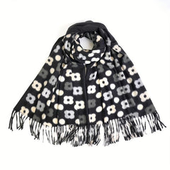 Cashmere Scarf Print Long Fringed Scarf Warm Sunscreen Shawl Casual Wrap