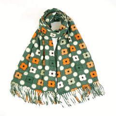 Cashmere Scarf Print Long Fringed Scarf Warm Sunscreen Shawl Casual Wrap