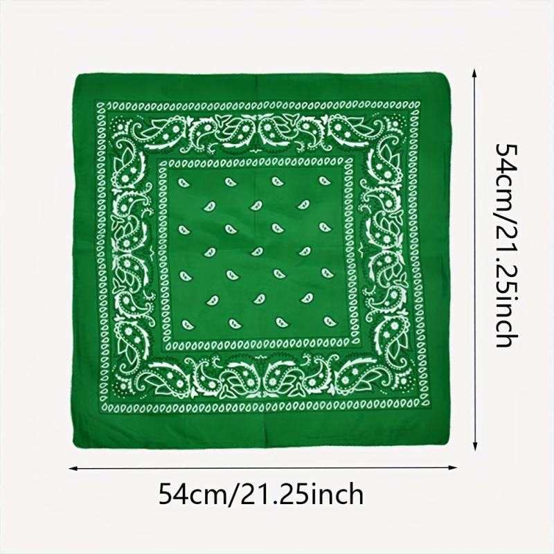 Paisley Printed Square Scarf Punk Hip hop Headscarf Street Sports Headband