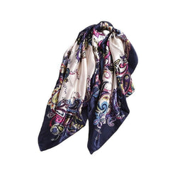 Vintage Style Satin Bandana Scarf Neck Wrap Headband For Women