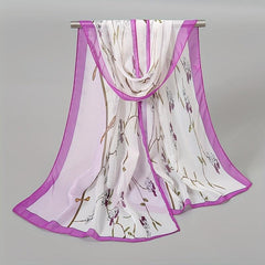 Breathable Chiffon Scarf Sunscreen Turban Wrap for Summer