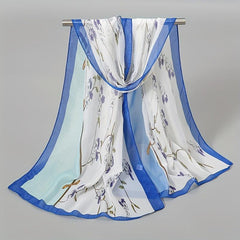 Breathable Chiffon Scarf Sunscreen Turban Wrap for Summer