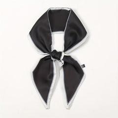 Solid Satin Skinny Scarf Neckerchief Hair Ribbon Twilly Scarf
