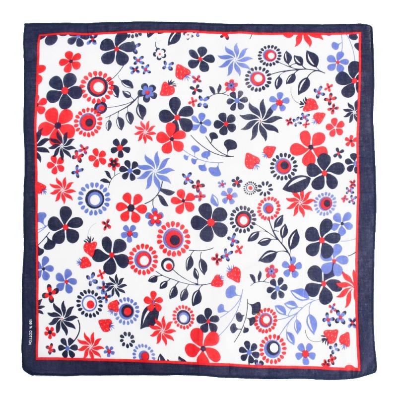 Boho Floral Print Bandana Hip Hop Square Scarf Unisex Headband Wrist Wraps