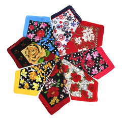 Boho Floral Print Bandana Hip Hop Square Scarf Unisex Headband Wrist Wraps