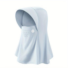 Sun Proof Hoodie Face Covering With Brim Mesh Ice Mask Neck Gaiter