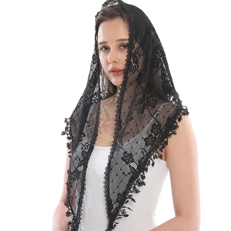 Lace Veil Prayer Church Veil Women Headcovering Scarf