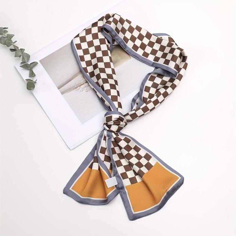 Lattice Vintage Small Tie Shirt Hair Ribbon Bag