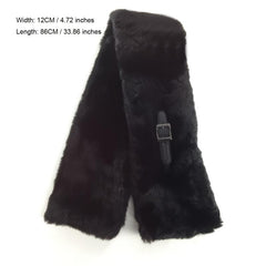 Winter Faux Rabbit Fur Scarf Plush Warm Neck Scarf Women