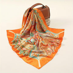 Paisley Print Bandana Classic Boho Square Scarf Neckerchief Hair Accessories
