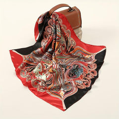 Paisley Print Bandana Classic Boho Square Scarf Neckerchief Hair Accessories