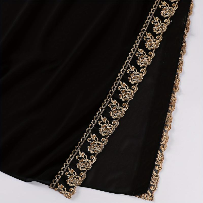 Flower Embroidery Chiffon Scarf Lace Hijab Thin Breathable Shawl Women Headscarf