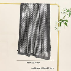 Houndstooth Scarf Shawl Wrap Head Wrap Gift For Mother