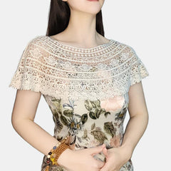 Vintage Hollow Out Shawl for Party Prom Wedding Bridal