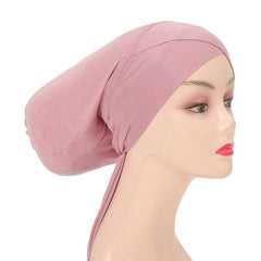 Soft Stretch Head Wrap Turban Hat Beanie Cap Twist Knot Headwear