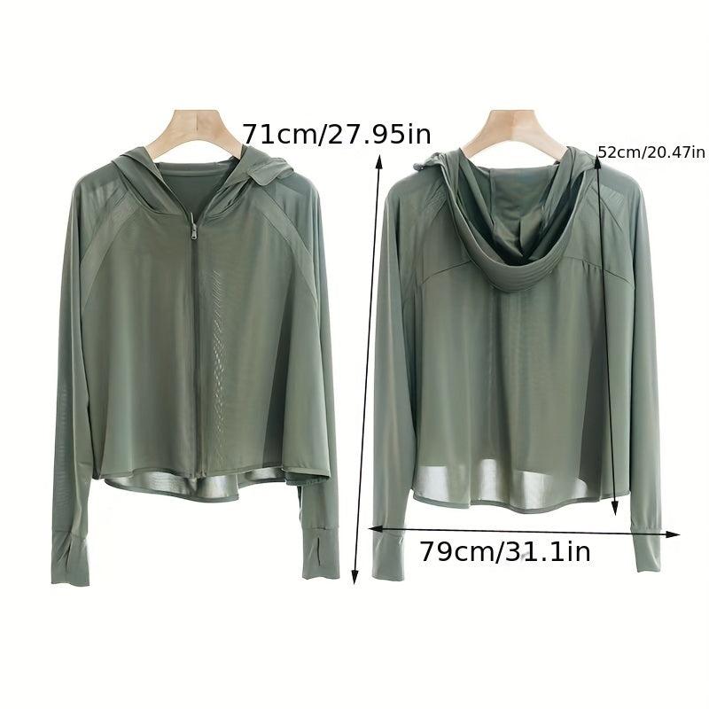 UPF50 Ice Silk Sun Jacket UV Protection Shawl