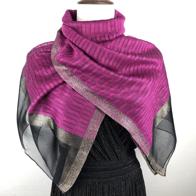 Women's Classic Silk Long Scarf Winter Warm Light Scarf