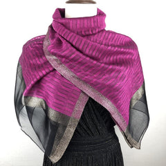 Women's Classic Silk Long Scarf Winter Warm Light Scarf
