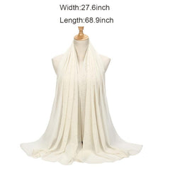 Shimmering Chiffon Hijab Turban Head Wrap Bandana Hair Accessories