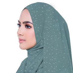 Shimmering Chiffon Hijab Turban Head Wrap Bandana Hair Accessories