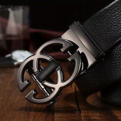 Men's Business Automatic Buckle Leather Belt