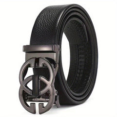 Men's Business Automatic Buckle Leather Belt