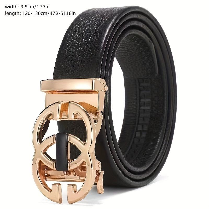 Men's Business Automatic Buckle Leather Belt