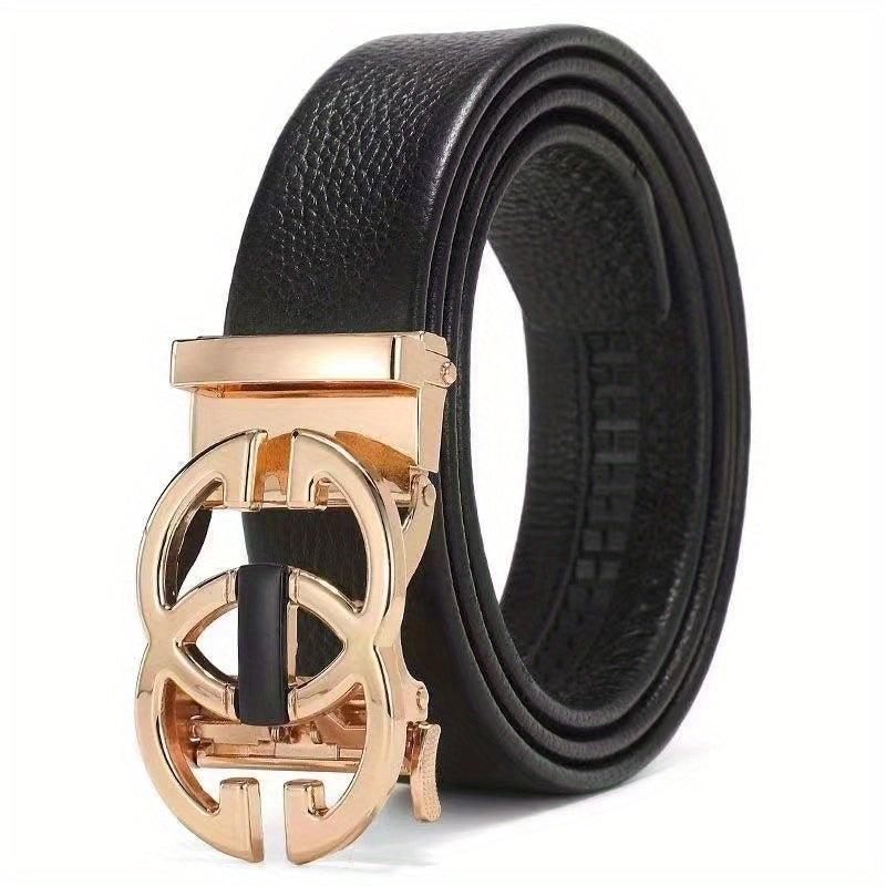 Men's Business Automatic Buckle Leather Belt