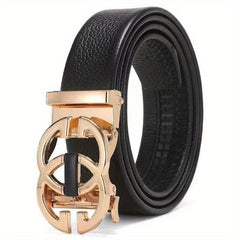 Men's Business Automatic Buckle Leather Belt