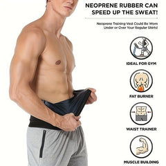 Men's Non-Slip Sweat Belt Outdoor Yoga Sports Slimming Belt