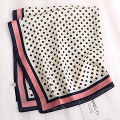 Polka Dot Silk Scarf