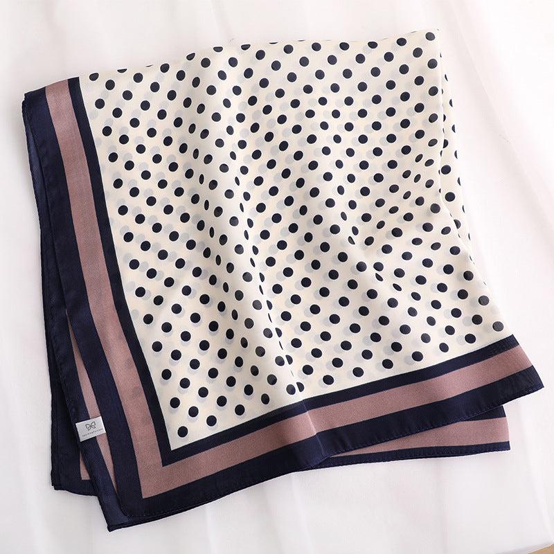 Polka Dot Silk Scarf