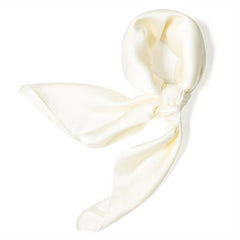 Satin Square Scarf Bandana Silk Neckerchief Women Head Wrap Hair Accessories