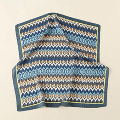 Geometric Pattern Gradient Scarf Neckerchief Head Wrap Sunscreen Shawl