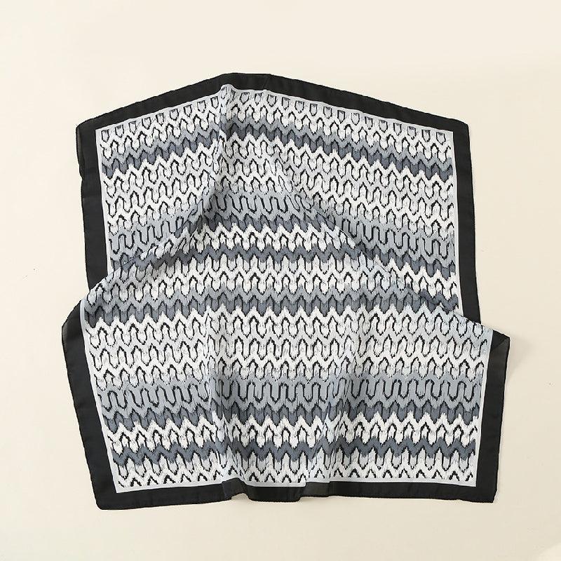 Geometric Pattern Gradient Scarf Neckerchief Head Wrap Sunscreen Shawl