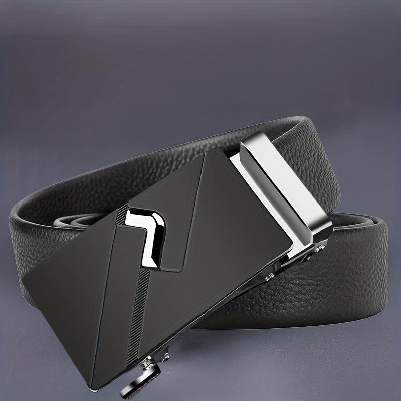 Men's PU Automatic Buckle Pants Belt Wedding Gift