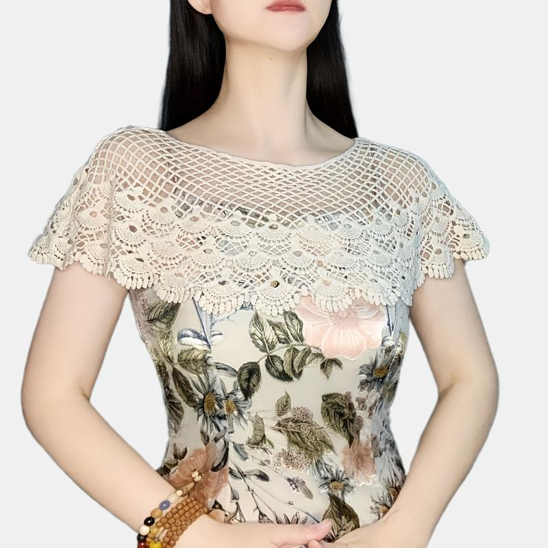 Classic Lace Hollow Out Shawl Solid Wrap Breathable Cape for Party Wedding