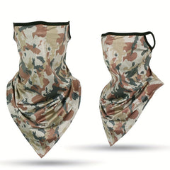 Camouflage Breathable Neck Gaiters Sunscreen Face Mask