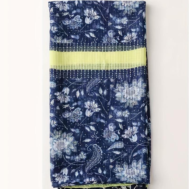 Fringed Scarf Long Retro Sunscreen Bandana Travel Windproof Beach Towel