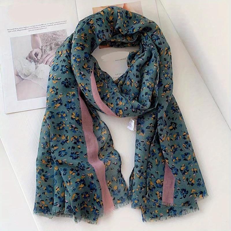 Printed Scarf Tassel Shawl for Women