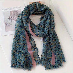 Printed Scarf Tassel Shawl for Women