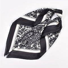 Classic Paisley Print Bandana Vintage Square Scarf Woman Necke...