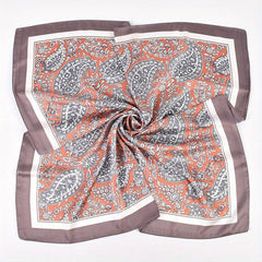 Classic Paisley Print Bandana Vintage Square Scarf Woman Necke...