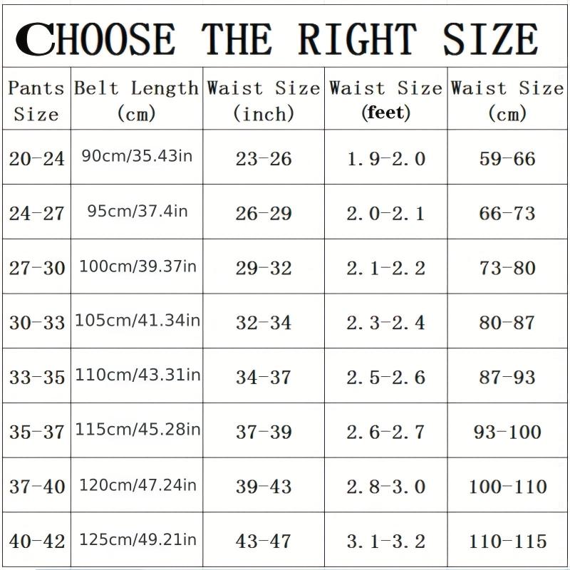 Men's Buckle Tape Belt For Business
