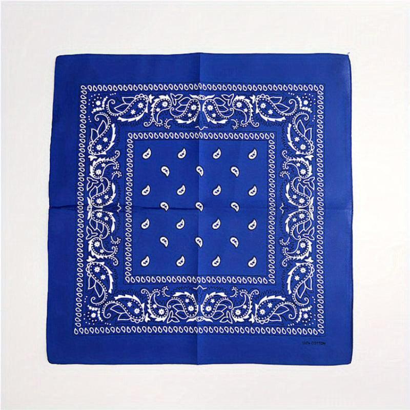 Paisley Print Bandana Cotton Neckerchief Hip Hop Cowboy Cowgirl Headband