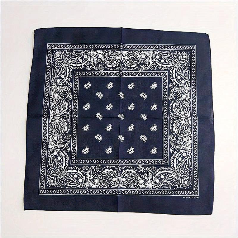 Paisley Print Bandana Cotton Neckerchief Hip Hop Cowboy Cowgirl Headband