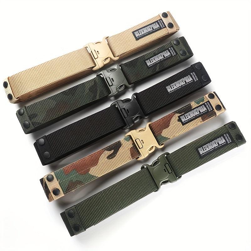Men's Army Style Combat Belts Quick Release Tactical Belt