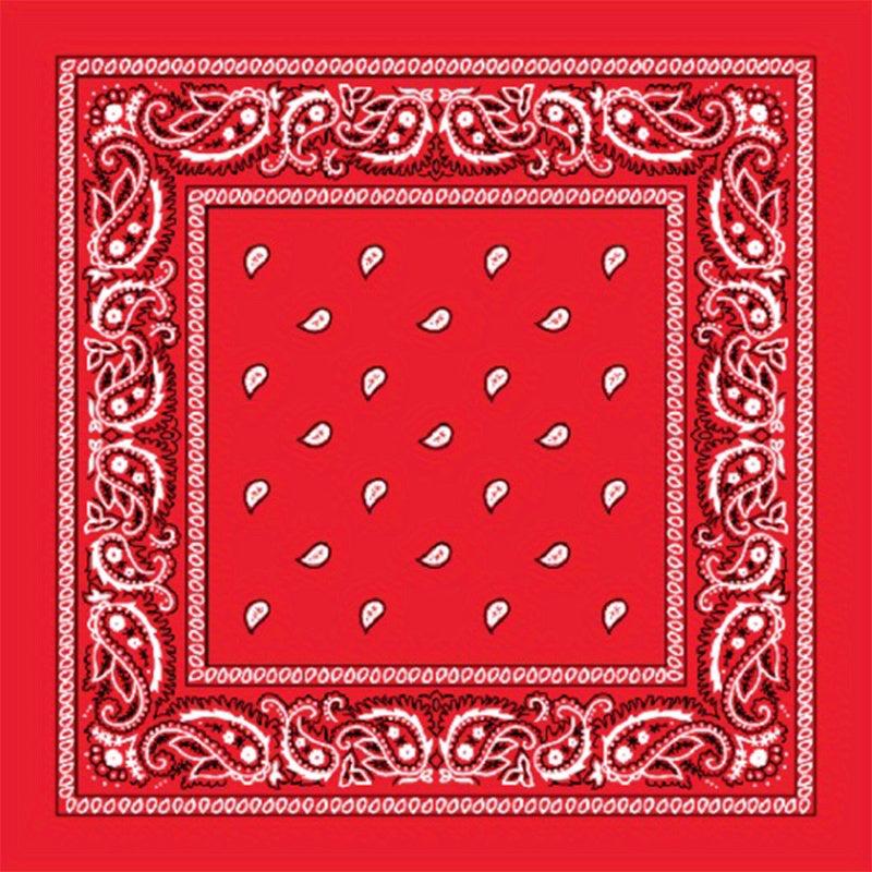 Boho Paisley Printed Scarf Vintage Square Turban Headwear Hair Accessories