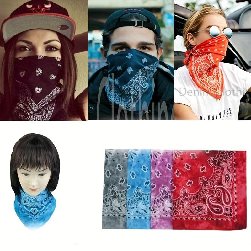 Boho Paisley Printed Scarf Vintage Square Turban Headwear Hair Accessories